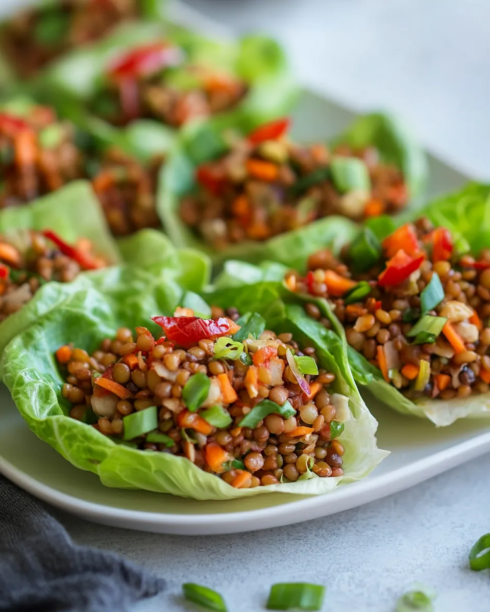 The Best Asian Lentil Lettuce Wraps for Easy Entertaining